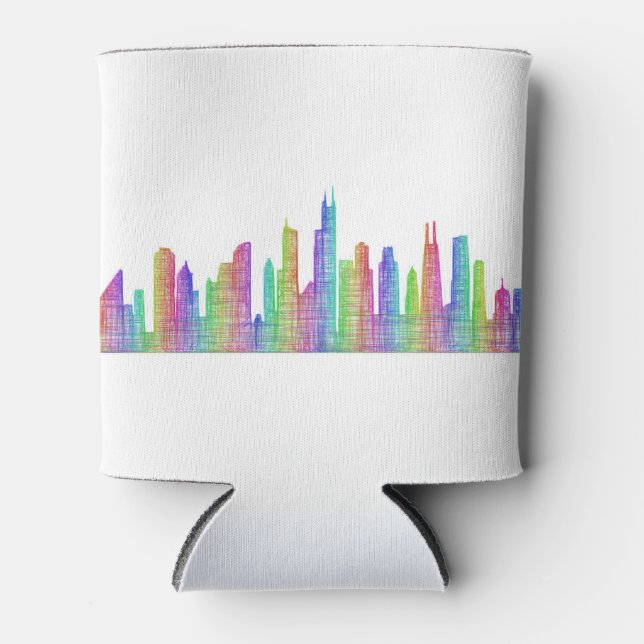 Enfriador De Latas Esquina de la ciudad de Chicago (Anverso)