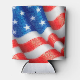 Enfriador De Latas Estados Unidos de América Bandera ondulada Zen Doo