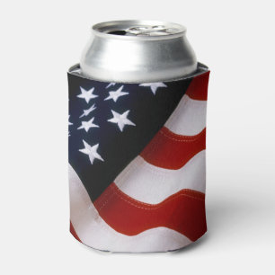 ENFRIADOR DE LATAS ESTADOS UNIDOS SEÑALAN POR MEDIO DE UNA BANDERA