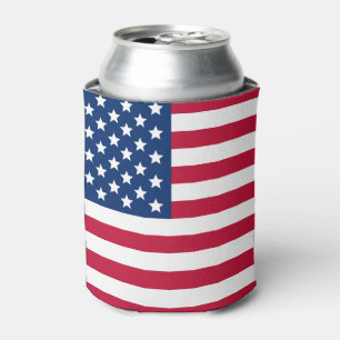 ENFRIADOR DE LATAS ESTADOS UNIDOS SEÑALAN POR MEDIO DE UNA BANDERA