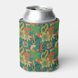Enfriador De Latas Estampado de flores del verano