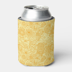Enfriador De Latas Estampado de flores del verano en colores