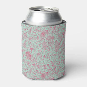 Enfriador De Latas Estampado de flores lindo del verano