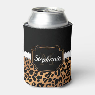 Enfriador De Latas Estampado leopardo lindo
