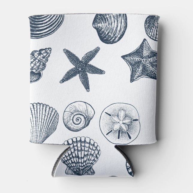 Enfriador De Latas Estanques azules náuticos (Anverso)