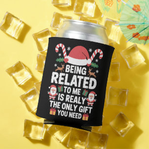 Enfriador De Latas Estar relacionado conmigo divertido Navidad famili