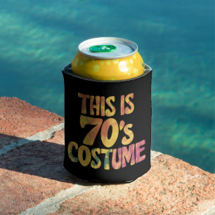 Enfriador De Latas Este Es Mi Disfraz De Los 70's Groovy Tie Dye Hall