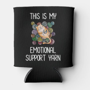 Enfriador De Latas Este Es Mi Emocional Apoyo Yarn