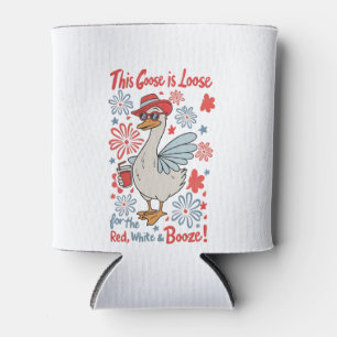 Enfriador De Latas Este ganso está suelto para el rojo, blanco y booz