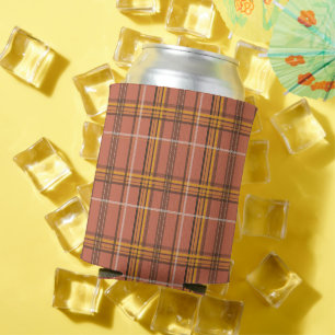 Enfriador De Latas Estética de Cuadros Mostaza Terracota Cálida