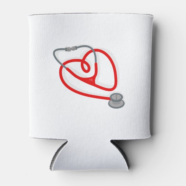 Enfriador De Latas Estetioscopio Corazón (Anverso)