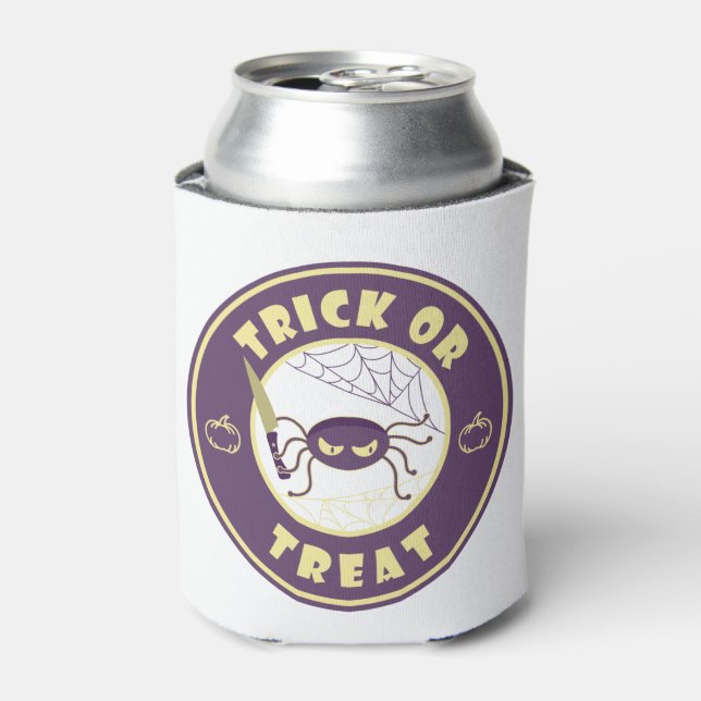 Enfriador De Latas Estilo de araña halloween Starbucks (Lata Anverso)