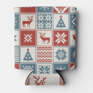 Enfriador De Latas Estilo de mosaico: Navidades Patrón Ornamental