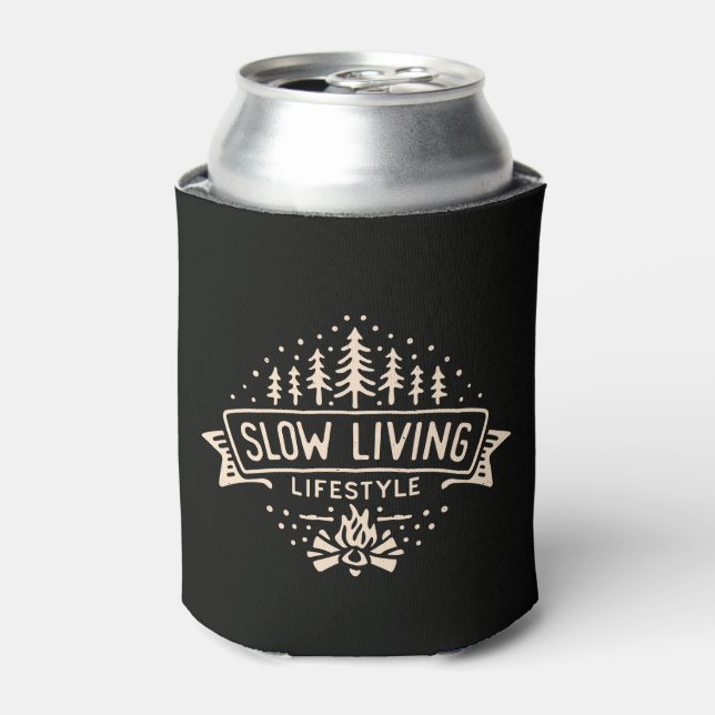 Enfriador De Latas Estilo de vida lento (Lata Anverso)
