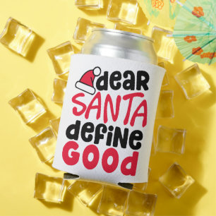 Enfriador De Latas Estimado Santa Define buenos Navidades graciosos