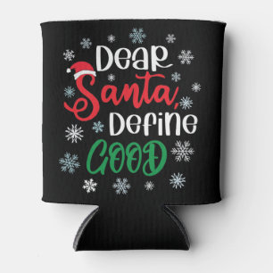 Enfriador De Latas Estimado Santa Define buenos Navidades graciosos