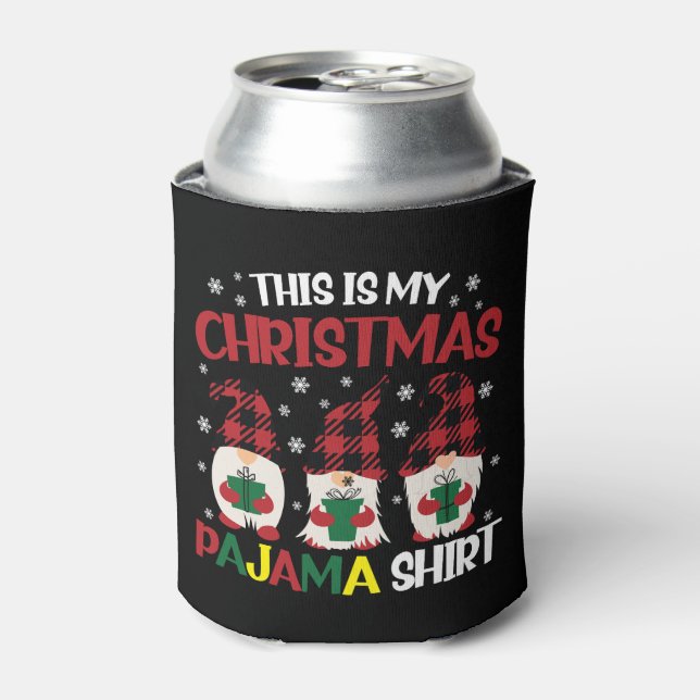 Enfriador De Latas Estos son mis Navidades Gnomías familiares de los  (Lata Anverso)