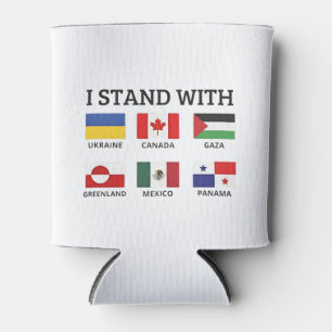 Enfriador De Latas Estoy con Canadá México Gaza Ucrania