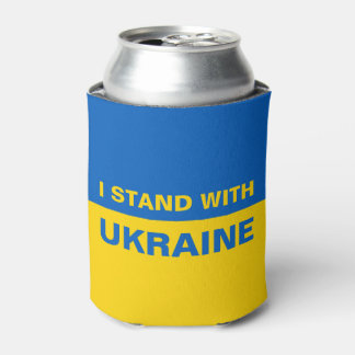Enfriador De Latas Estoy de acuerdo con la bandera ucraniana