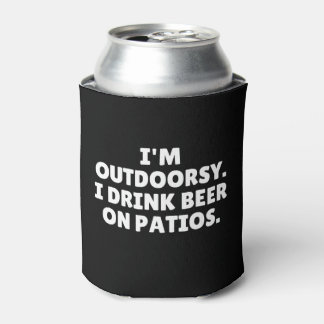 Enfriador De Latas Estoy en el exterior y bebo cerveza en los patios
