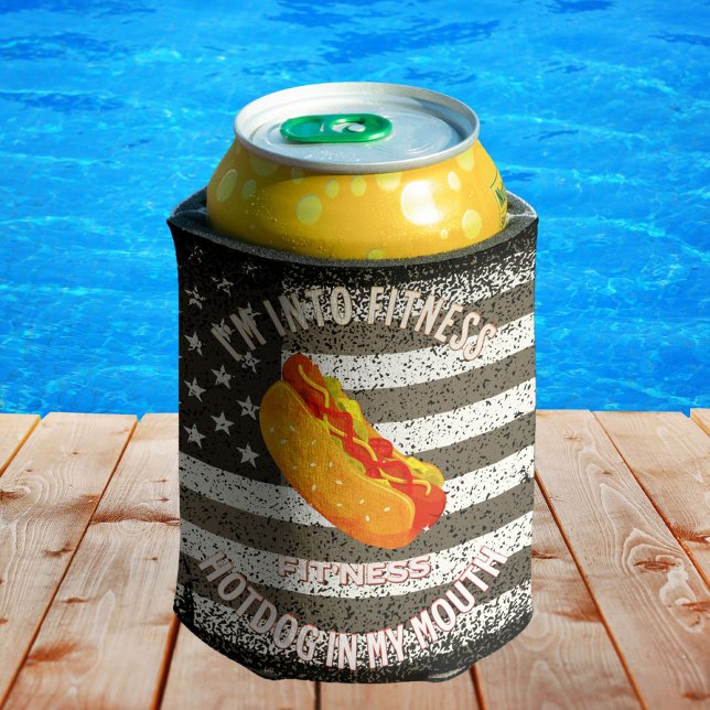 Enfriador De Latas Estoy en Fitness Fit Hotdog In My Mouth (Subido por el creador)