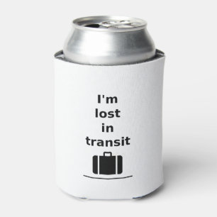 Enfriador De Latas Estoy perdido en la maleta de viajes en tránsito L