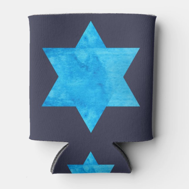 Enfriador De Latas Estrella azul de David (Anverso)