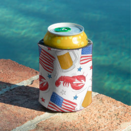 Enfriador De Latas Estrella de la bandera de la cerveza del grupo lob