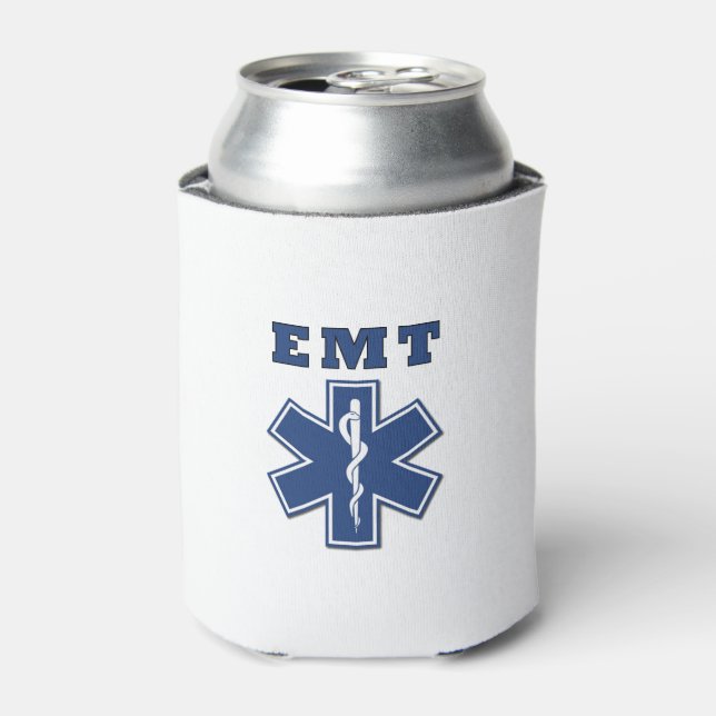 Enfriador De Latas Estrella de la vida de EMT (Lata Anverso)