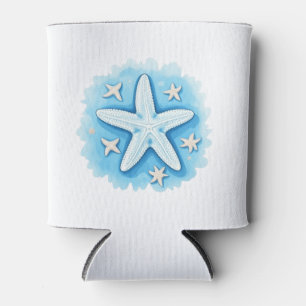 Enfriador De Latas Estrella de mar en azul