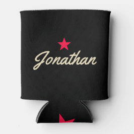 Enfriador De Latas Estrella Vintage Firma Negra y Crema