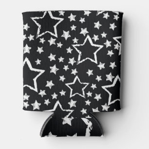 Enfriador De Latas Estrellas blancas y negras: grifo urbano.