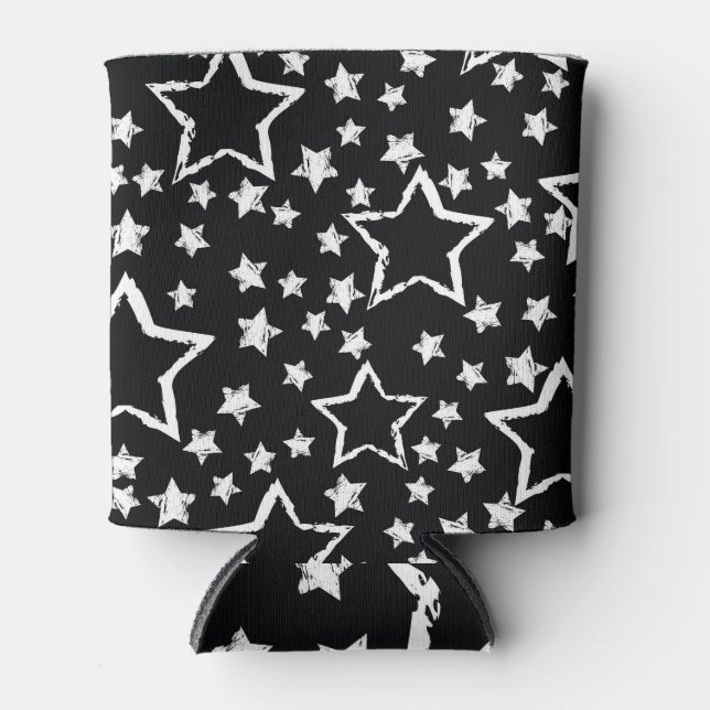 Enfriador De Latas Estrellas blancas y negras: grifo urbano. (Anverso)