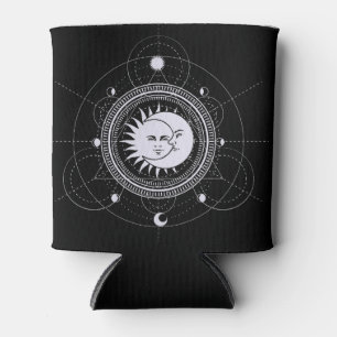Enfriador De Latas Estrellas celestiales de sol y luna