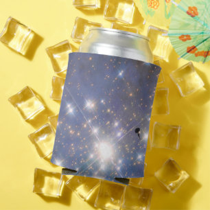 Enfriador De Latas Estrellas de diamantes en el espacio de burbujas d