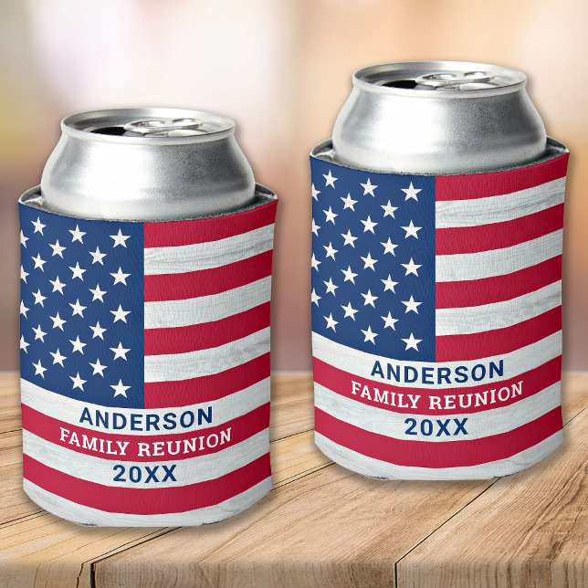 Enfriador De Latas Estrellas patrióticas y bandas Personalizado Bande (Subido por el creador)