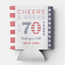 Estrellas y franjas estadounidenses 70 cumpleaños