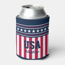 Enfriador De Latas Estrellas y rayas de estilo americano