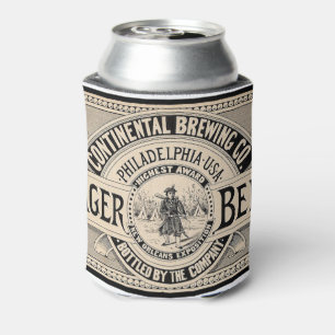 Enfriador De Latas Etiqueta de la cerveza del vintage