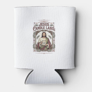 Enfriador De Latas Etiqueta de Vela de Jesús Vela de Jesús Fe Cristia