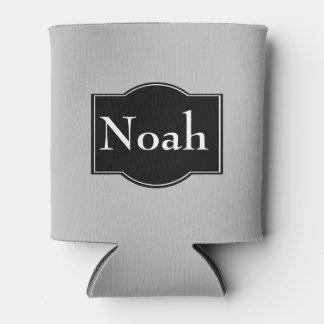 Enfriador De Latas Etiqueta negra simple personalizada