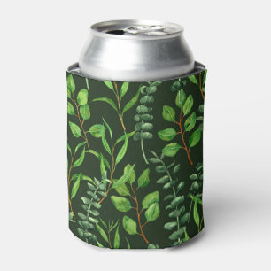 Enfriador De Latas Eucalipto sobre verde oscuro