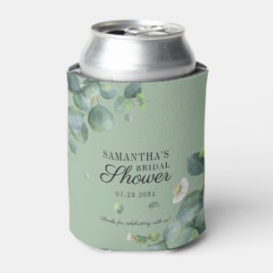 Enfriador De Latas Eucalyptus Greenery Botanical Bridal Shower