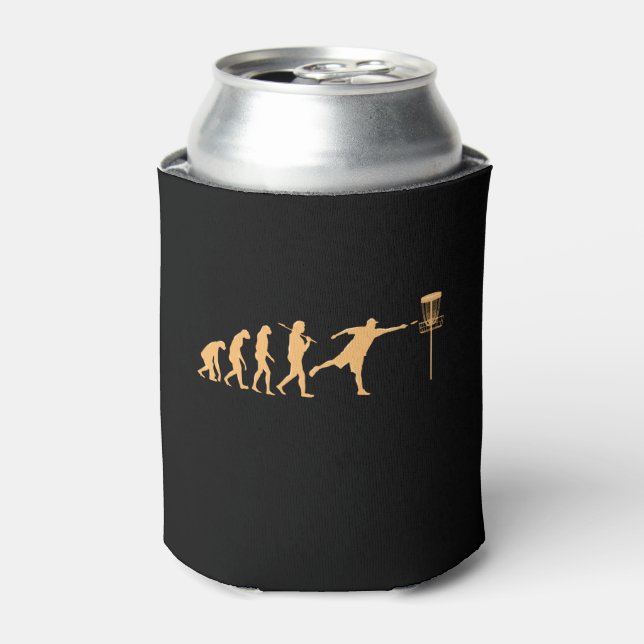 Enfriador De Latas Evolución del Disc Golf (Lata Anverso)