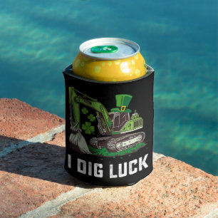 Enfriador De Latas Excavadora de suerte en el Día de San Patricio Irl