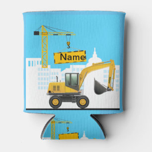 Enfriador De Latas Excavator add Name Personalize