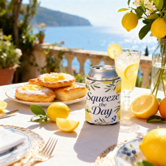 Enfriador De Latas Exprime el Día Limón Costa Amalfi Fiesta Italiana