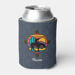 Enfriador De Latas Extremo del indio del nativo americano del rastro