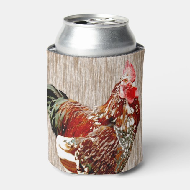 Enfriador De Latas Extrovertido de gallos, (Lata Anverso)