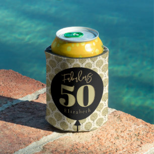 Enfriador De Latas Fabuloso 50 cumpleaños de oro